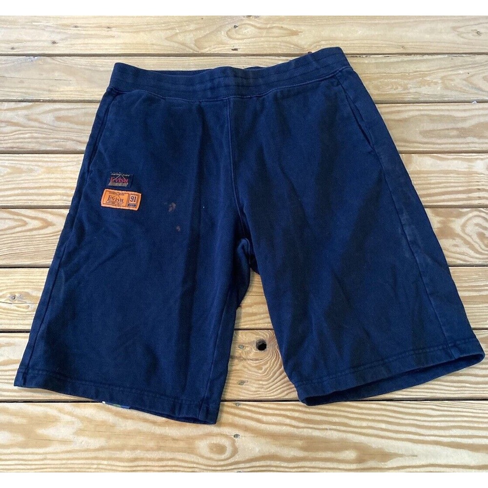 Evisu Graphic Sweat Shorts Size Small Men’s Black